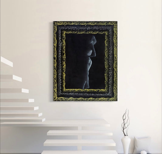 “Filligraphy” acrylic on canvas